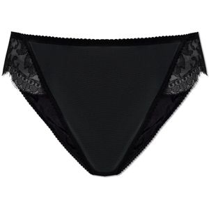 Dolce & Gabbana, Ondergoed, Dames, Zwart, M, Zijden slip