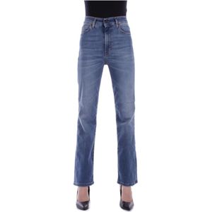 Haikure, Jeans met rits en zakken Blauw, Dames, Maat:W30