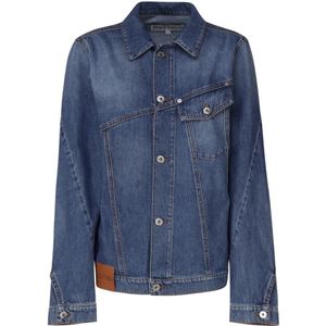 JW Anderson, Blauwe Katoenen Denim Jack Blauw, Dames, Maat:L