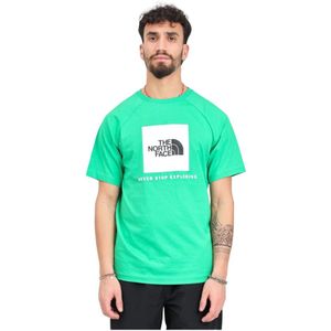 The North Face, Tops, Heren, Groen, XL, Katoen, T-Shirts