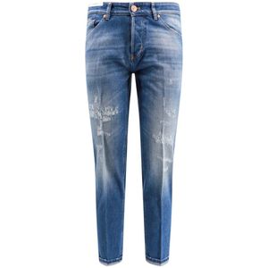 PT Torino, Jeans, Heren, Blauw, W30, Katoen, Blauwe Ss 24 Heren Jeans