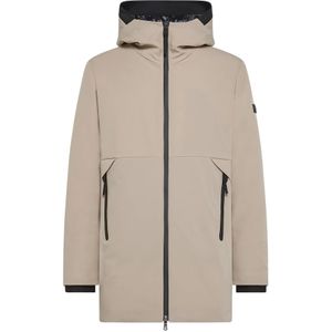 Peuterey, Mantels, Heren, Beige, L, Polyester, Minimalistische Primaloft Trenchcoat