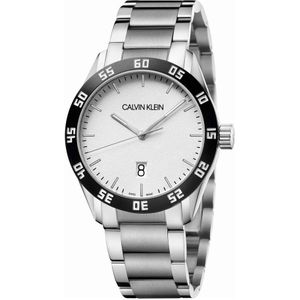 Calvin Klein, Accessoires, Heren, Grijs, ONE Size, Elegant en betrouwbaar quartz horloge