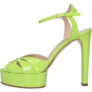 Casadei, Schoenen, Dames, Groen, 37 EU, Leer, Sandalen Groen