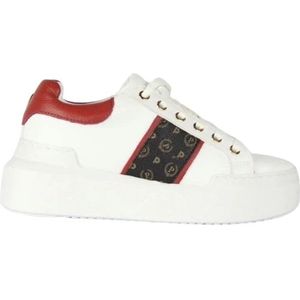 Pollini, Monogram Band Sneaker Wit, Dames, Maat:39 EU