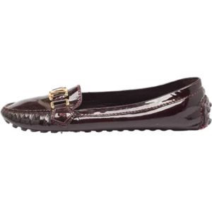 Louis Vuitton Vintage, Pre-owned Leather flats Rood, Dames, Maat:39 EU