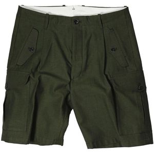 Nine In The Morning, Cargo Bermuda Shorts Olijf Groen, Heren, Maat:S