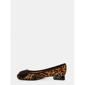 Roberto Festa, Schoenen, Dames, Oranje, 40 EU, Leer, Luipaardprint Loafer met Strikdetail