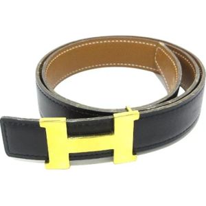 Hermès Vintage, Pre-owned Leather belts Zwart, Dames, Maat:ONE Size