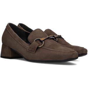 Gabor, Schoenen, Dames, Bruin, 36 EU, Leer, Taupe Loafers Stijlvol Comfort Collectie