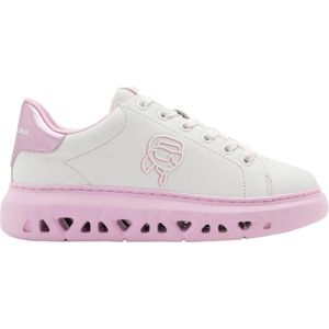 Karl Lagerfeld, Schoenen, Dames, Wit, 39 EU, Witte Sneakers Kapri Kl 64530N Vrouwen