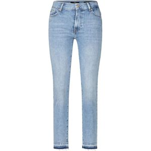 7 For All Mankind, Jeans, Dames, Blauw, W29, Katoen, Slim-Fit Jeans Roxanne Ankle