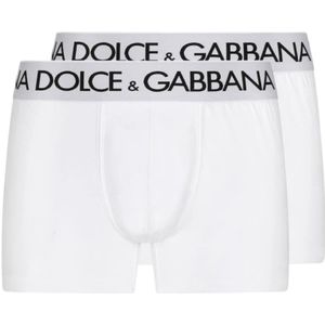 Dolce & Gabbana, Ondergoed, Heren, Wit, M, Katoen, Witte Regular Boxer Ondergoed