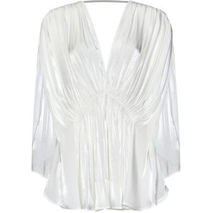 Genny, Blouses & Shirts, Dames, Wit, S, Polyester, Blouses