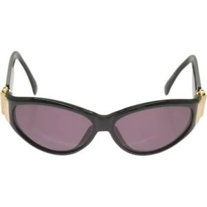 Yves Saint Laurent Vintage, Pre-owned, Dames, Zwart, ONE Size, Pre-owned Plastic sunglasses