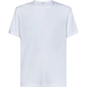 James Perse, Tops, Heren, Wit, M, Katoen, T-Shirts