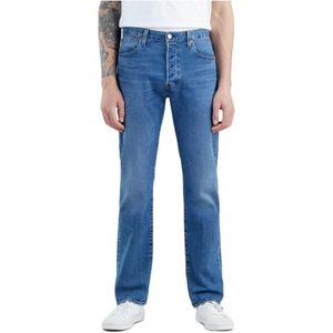 Levi's, Jeans, Heren, Blauw, W29 L32, Denim, Straight Jeans