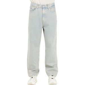 Tommy Jeans, Wijd uitlopende jeans in zandkleur Blauw, Heren, Maat:W33