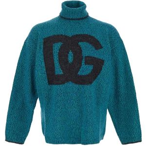 Dolce & Gabbana, Truien, Heren, Groen, S, Stijlvolle Sweater Gxr 18Tjfmn 1S9001