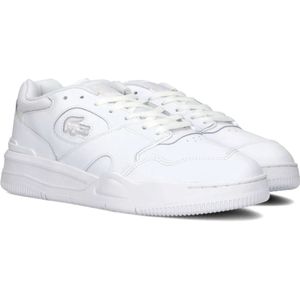 Lacoste, Schoenen, Heren, Wit, 39 1/2 EU, Leer, Heren Lage Sneakers Lineshot