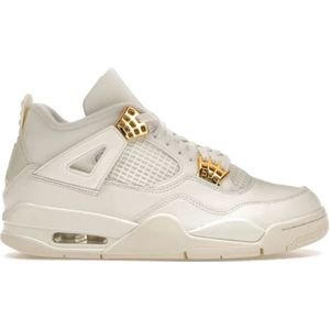 Jordan, Retro Metallic Gold Sneakers Wit, Dames, Maat:38 EU