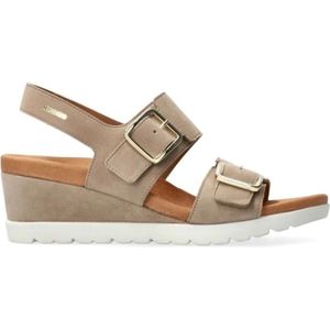 Mephisto, Schoenen, Dames, Beige, 36 EU, Suède, Flat Sandalen