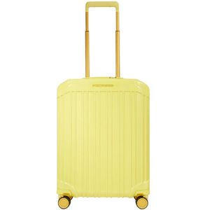 Piquadro, Koffers, Heren, Geel, ONE Size, Gele Accessoires Trolley met TSA-slot