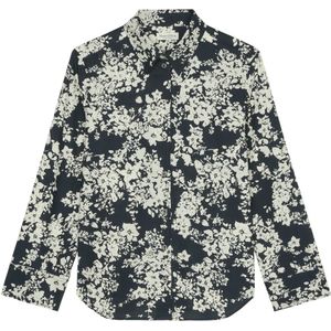 Marc O'Polo, Blouses & Shirts, Dames, Zwart, XS, Katoen, A-lijn blouse