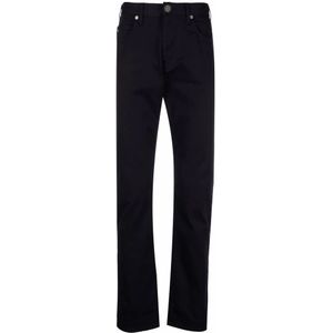 Emporio Armani, Straight Jeans Blauw, Heren, Maat:W36