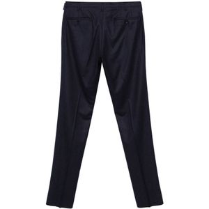 Rota, Broeken, Heren, Blauw, M, Wol, Luxe Wollen Broek Gemaakt in Italië