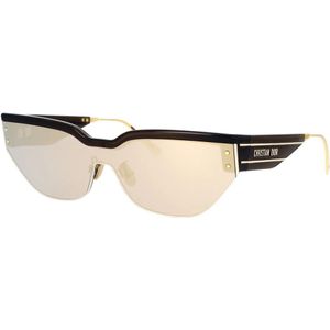 Dior, Grafische sportieve zonnebril met spiegelende bruine lenzen Bruin, Dames, Maat:ONE Size