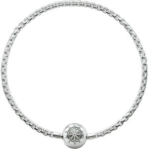 Thomas Sabo, Accessoires, Dames, Grijs, ONE Size, Sterling Zilver Karma Beads Armband - Elegant Ontwerp