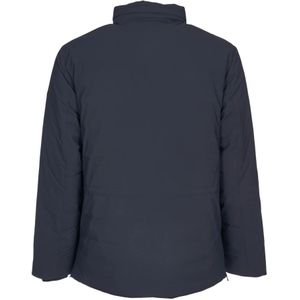 Save The Duck, Jassen, Heren, Blauw, L, Polyester, Blauwe Jas met Dubbele Rits