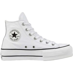 Converse, Schoenen, Dames, Wit, 39 1/2 EU, Chuck Taylor All Star Lift Leren Sneakers