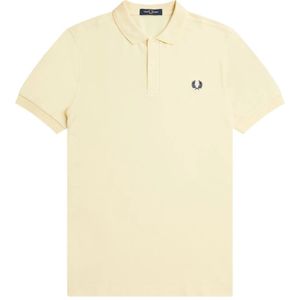 Fred Perry, Tops, Heren, Geel, XL, Katoen, Slim Fit Polo Ice Cream & French Navy