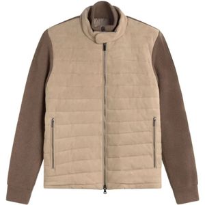 Paul & Shark, Jassen, Heren, Beige, M, Beige Gewatteerde Primaloft Jas