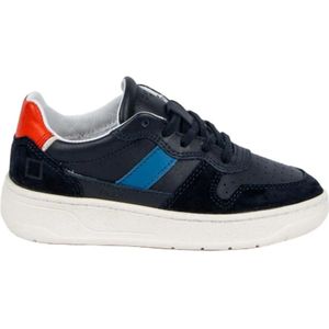 D.a.t.e., Court 2.0 Blauw en Oranje Sneakers Veelkleurig, Dames, Maat:36 EU