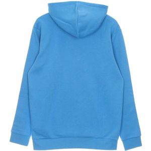 Adidas, Sweatshirts & Hoodies, Heren, Blauw, XL, Katoen, 3-strepen Hoody Lange Mouw Sweatshirt