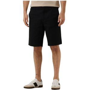 Hugo Boss, Korte broeken, Heren, Zwart, W34, Katoen, Zwarte Shorts Junis 242w