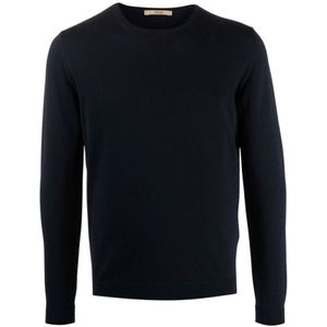 Roberto Collina, Sweatshirts & Hoodies, Heren, Blauw, 3Xl, Gebreide kleding