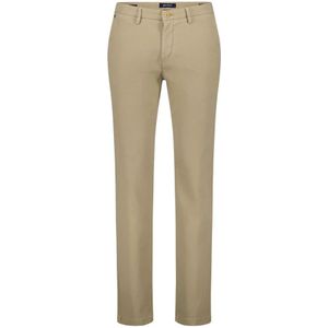 Gardeur, Broeken, Heren, Beige, W38 L32, Katoen, Beige Chino Broek - Slim Fit