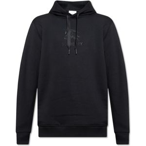 Burberry, Sweatshirts & Hoodies, Heren, Zwart, L, Katoen, Tidan hoodie