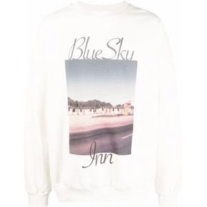 Blue Sky Inn, Sweatshirts & Hoodies, Heren, Beige, XS, Katoen, Sweatshirt