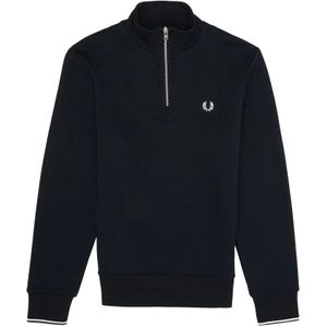 Fred Perry, Sweatshirts & Hoodies, Heren, Blauw, L, Stijlvolle blauwe truien voor heren