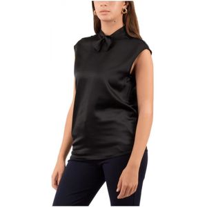 Emporio Armani, Tops, Dames, Zwart, M, Dames Shirt