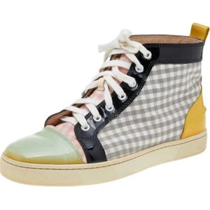 Christian Louboutin Pre-owned, Pre-owned Leather sneakers Veelkleurig, Dames, Maat:40 EU