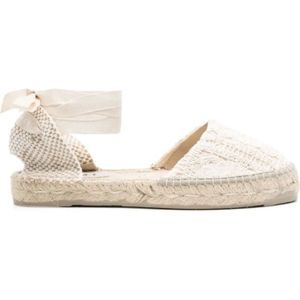 Manebí, Espadrilles Wit, Dames, Maat:41 EU