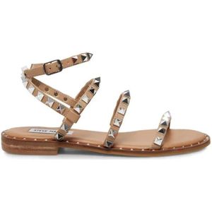 Steve Madden, Bruine leren sandalen Bruin, Dames, Maat:37 EU