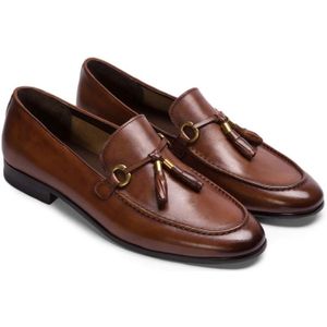 Kazar, Schoenen, Heren, Bruin, 40 EU, Leer, Bruine loafers voor mannen