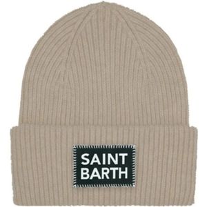 MC2 Saint Barth, Gebreide muts Beige, Heren, Maat:ONE Size